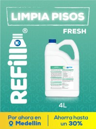 Refill Limpiador Desinfectante Fresh 4L